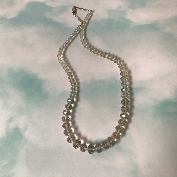 Talbots Glass Faceted Graduated Bead Necklace - Picture 4 of 6